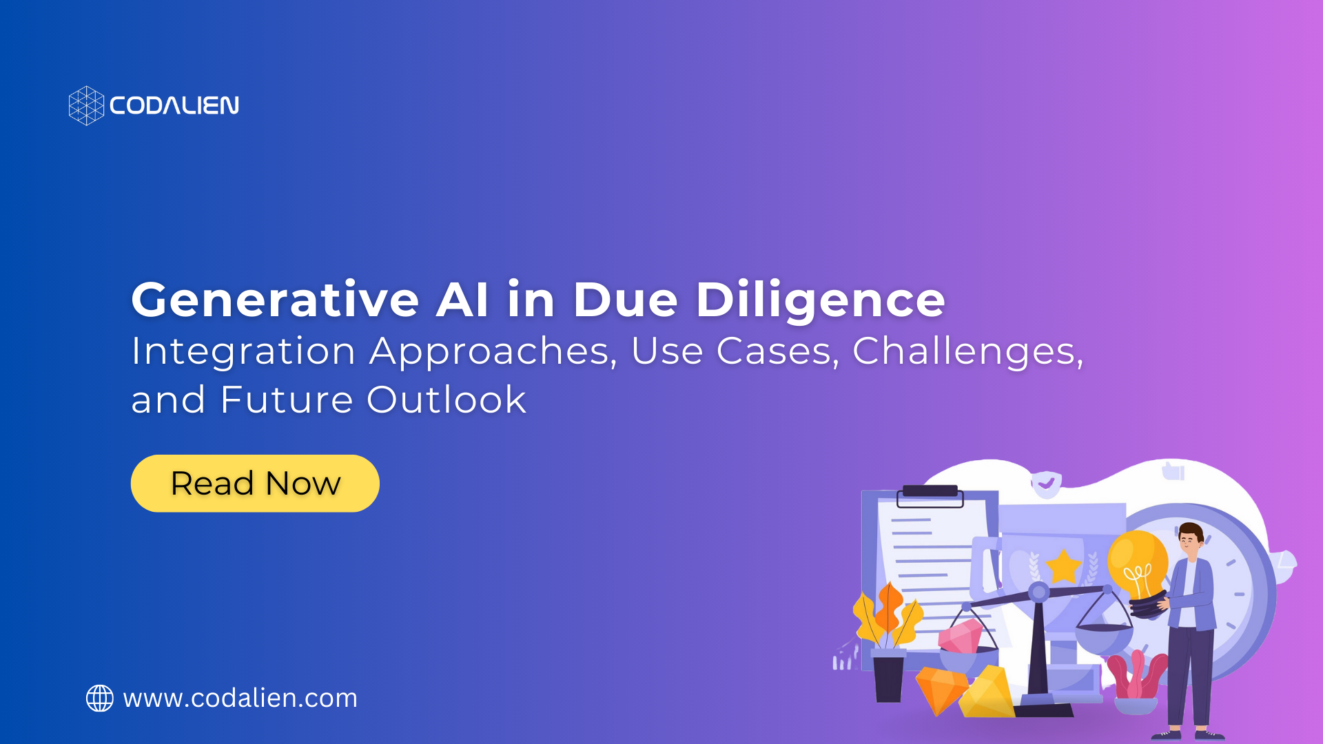 Generative AI in Due Diligence: Integration Approaches, Use Cases, Challenges, and Future Outlook